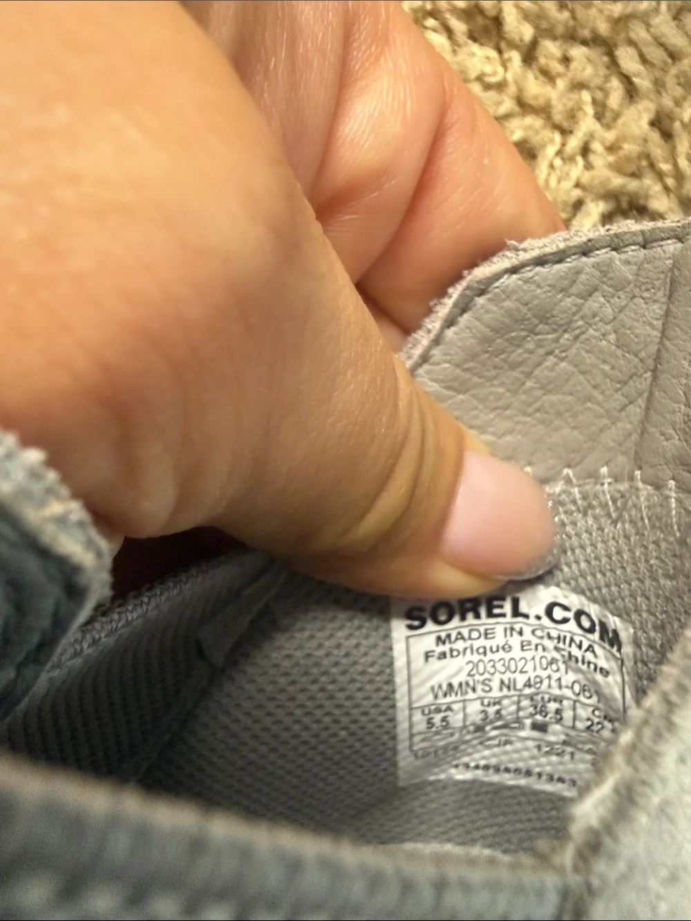NWT Sorel Women Gray Out N About Suede Waterproof Slip-On Wedge Booties Size 5.5